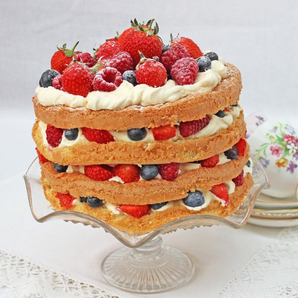 berry cake using piskota